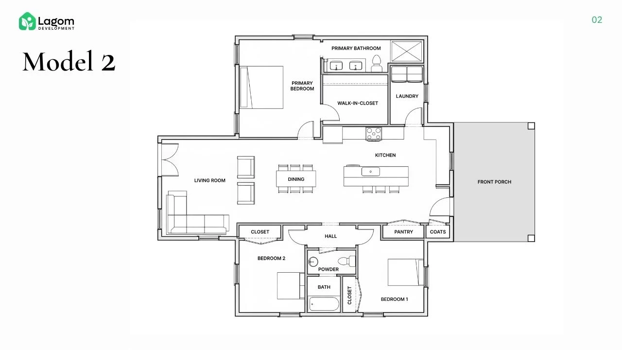 Model 2 floor plan
