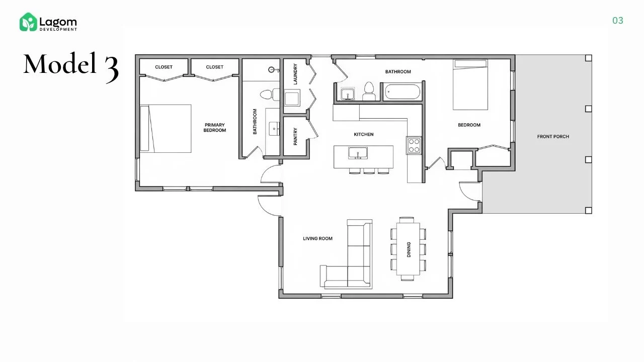 Model 3 floor plan