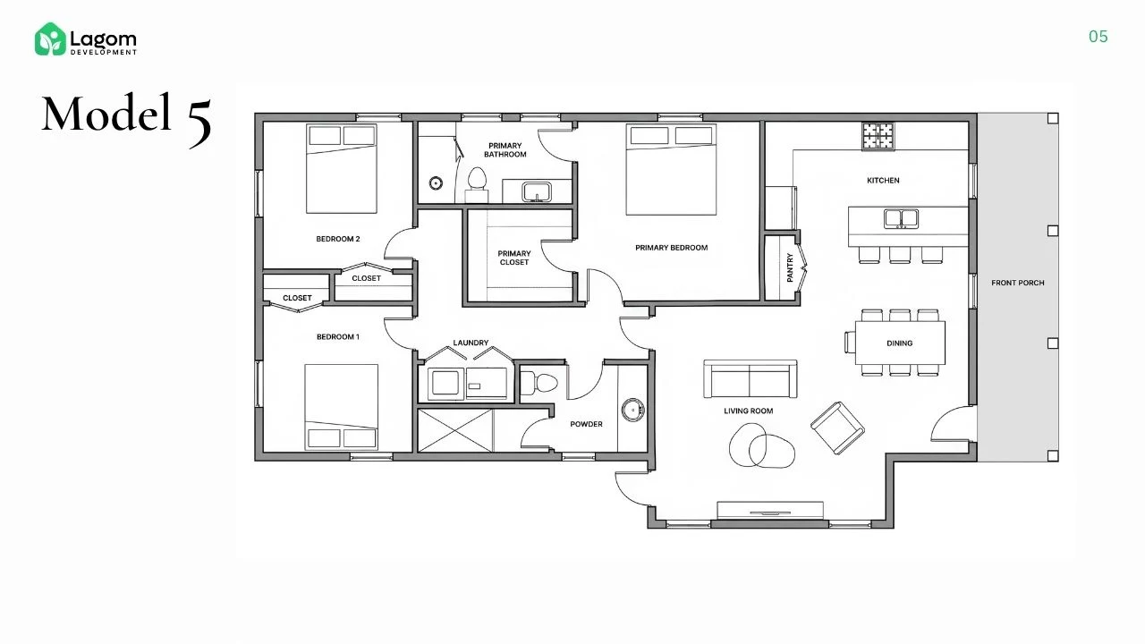 Model 5 floor plan